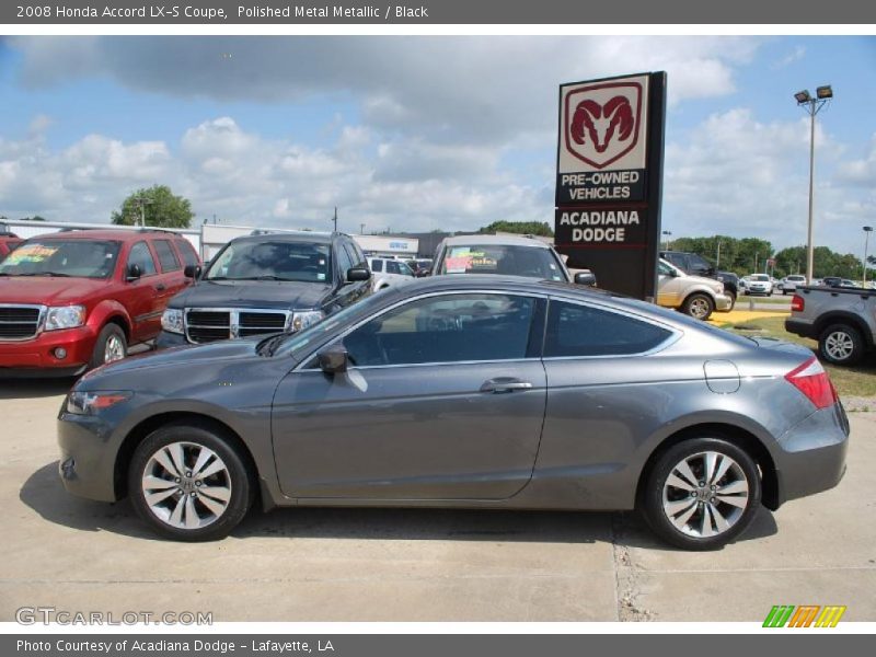 Polished Metal Metallic / Black 2008 Honda Accord LX-S Coupe