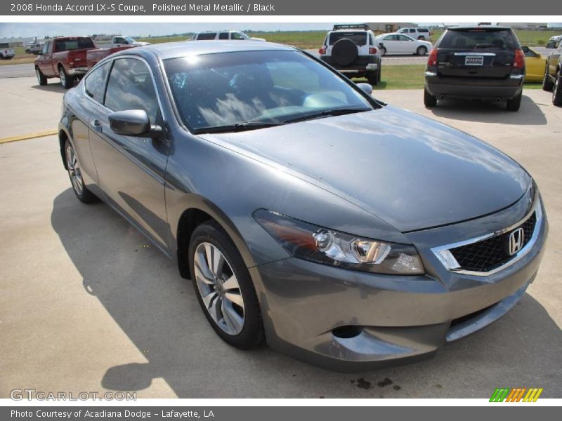 Polished Metal Metallic / Black 2008 Honda Accord LX-S Coupe