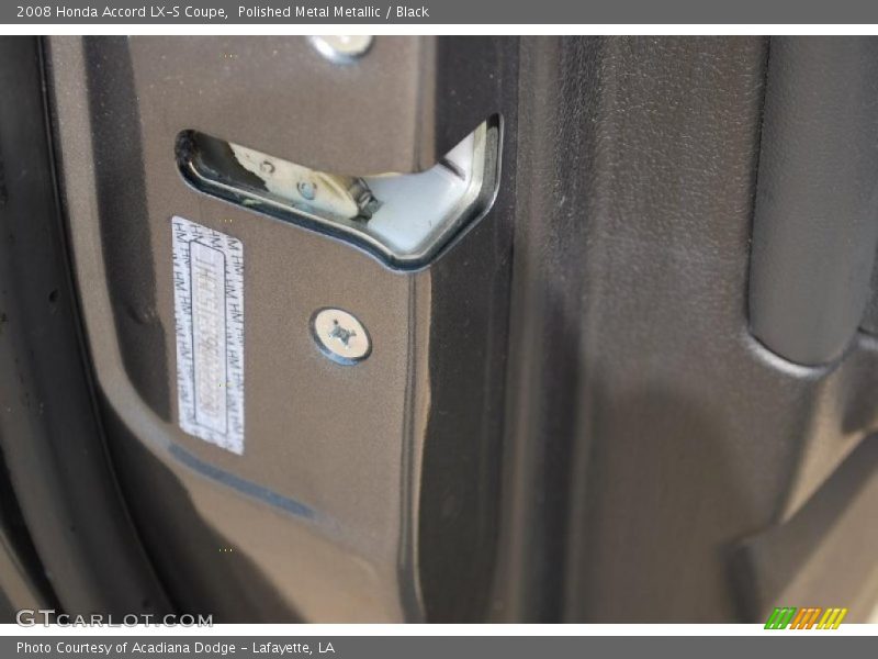 Polished Metal Metallic / Black 2008 Honda Accord LX-S Coupe