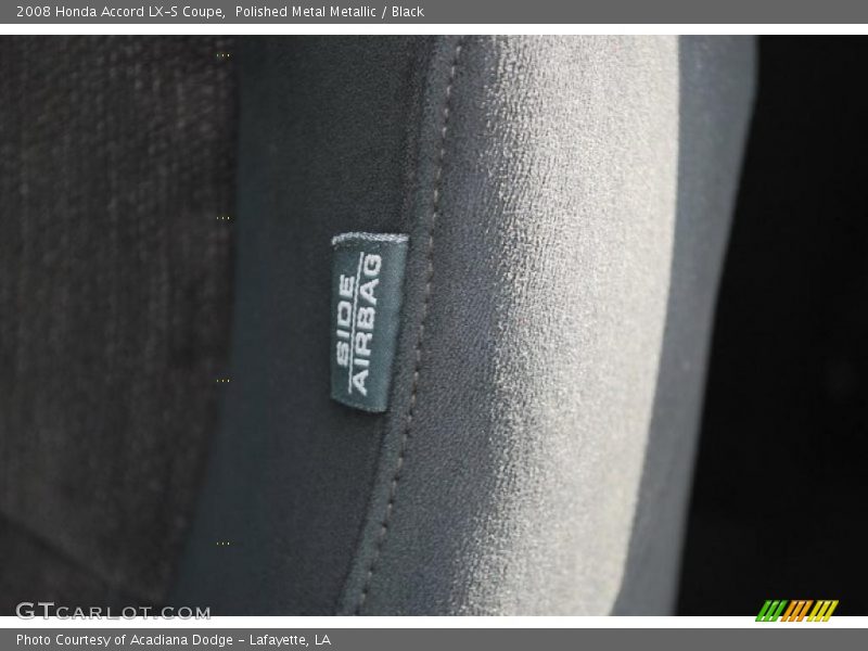 Polished Metal Metallic / Black 2008 Honda Accord LX-S Coupe