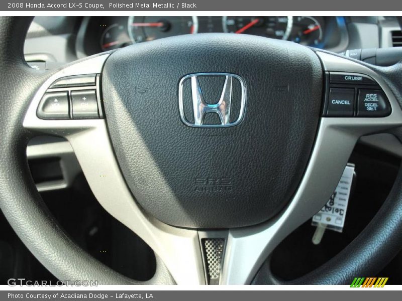 Polished Metal Metallic / Black 2008 Honda Accord LX-S Coupe