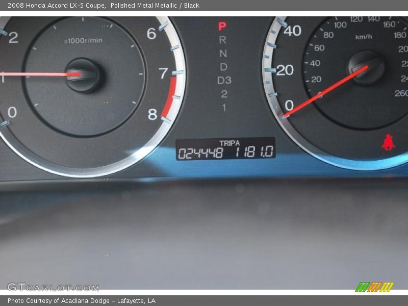 Polished Metal Metallic / Black 2008 Honda Accord LX-S Coupe