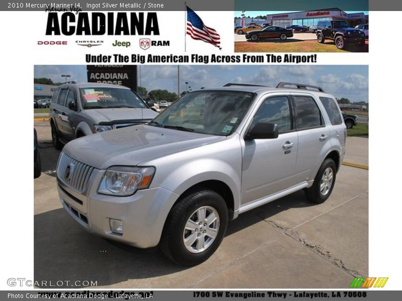Ingot Silver Metallic / Stone 2010 Mercury Mariner I4