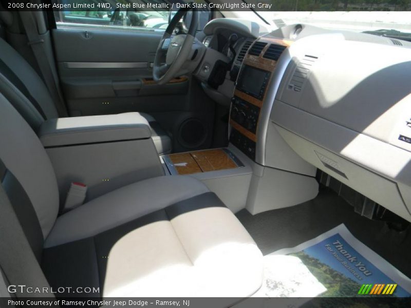 Steel Blue Metallic / Dark Slate Gray/Light Slate Gray 2008 Chrysler Aspen Limited 4WD