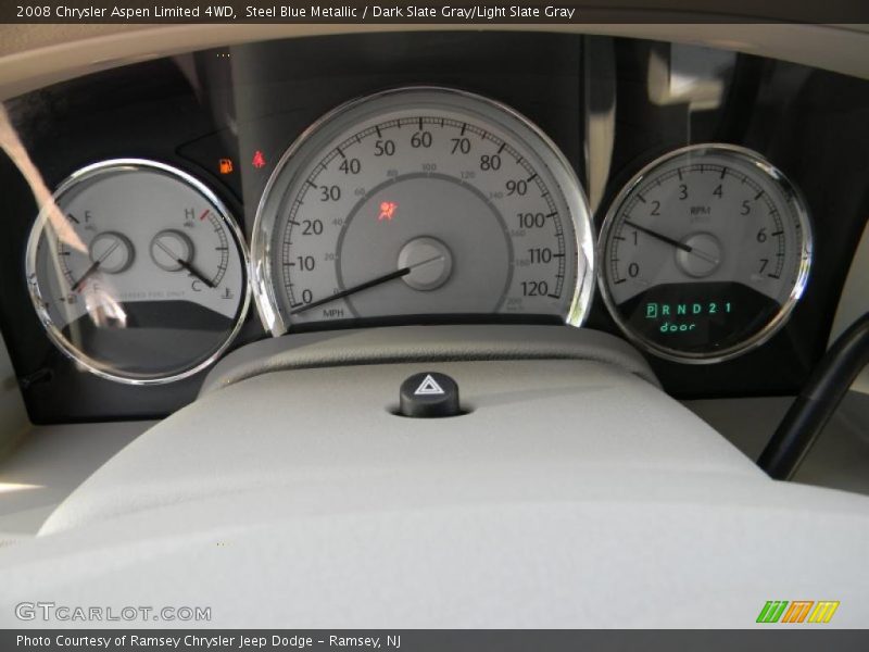 Steel Blue Metallic / Dark Slate Gray/Light Slate Gray 2008 Chrysler Aspen Limited 4WD