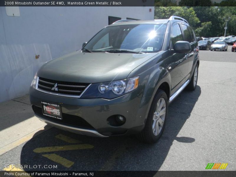 Manitoba Green Metallic / Black 2008 Mitsubishi Outlander SE 4WD