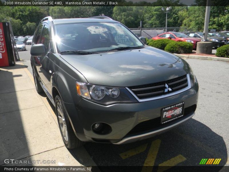 Manitoba Green Metallic / Black 2008 Mitsubishi Outlander SE 4WD