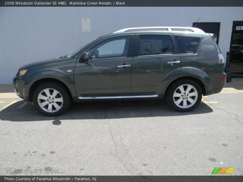 Manitoba Green Metallic / Black 2008 Mitsubishi Outlander SE 4WD