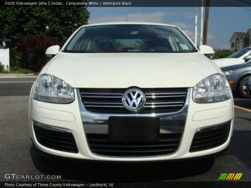 Campanella White / Anthracite Black 2008 Volkswagen Jetta S Sedan