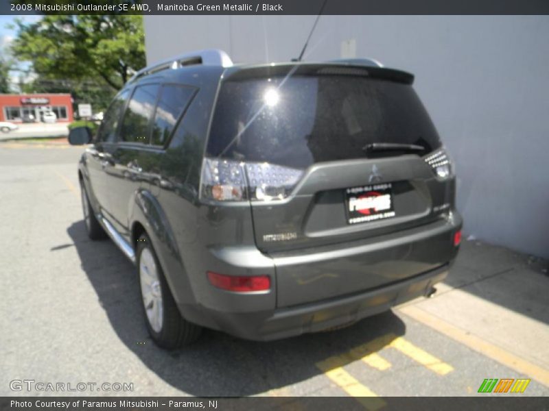 Manitoba Green Metallic / Black 2008 Mitsubishi Outlander SE 4WD