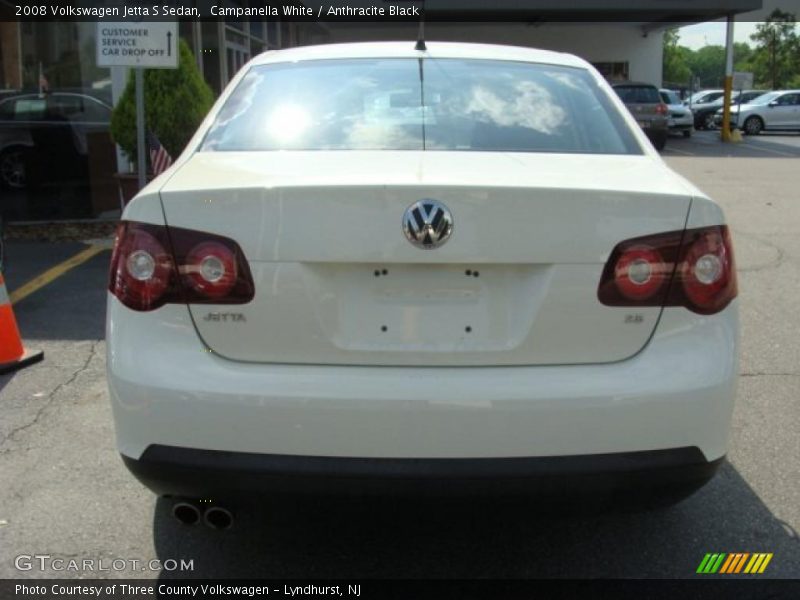 Campanella White / Anthracite Black 2008 Volkswagen Jetta S Sedan