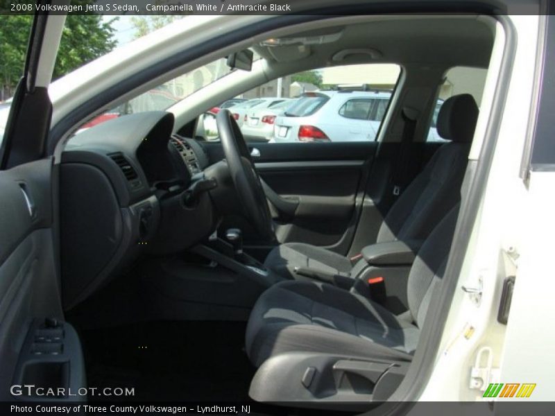 Campanella White / Anthracite Black 2008 Volkswagen Jetta S Sedan