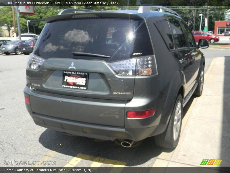 Manitoba Green Metallic / Black 2008 Mitsubishi Outlander SE 4WD