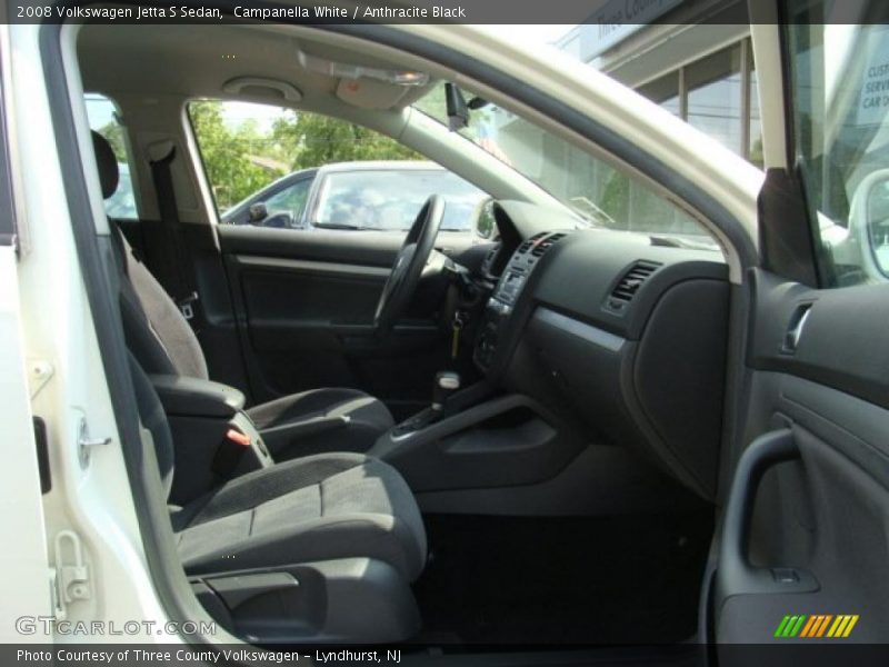 Campanella White / Anthracite Black 2008 Volkswagen Jetta S Sedan