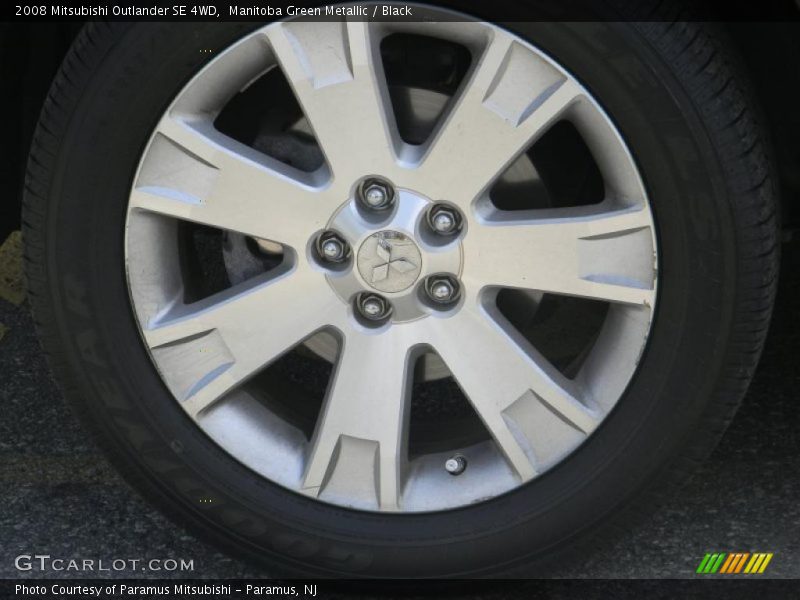 Manitoba Green Metallic / Black 2008 Mitsubishi Outlander SE 4WD