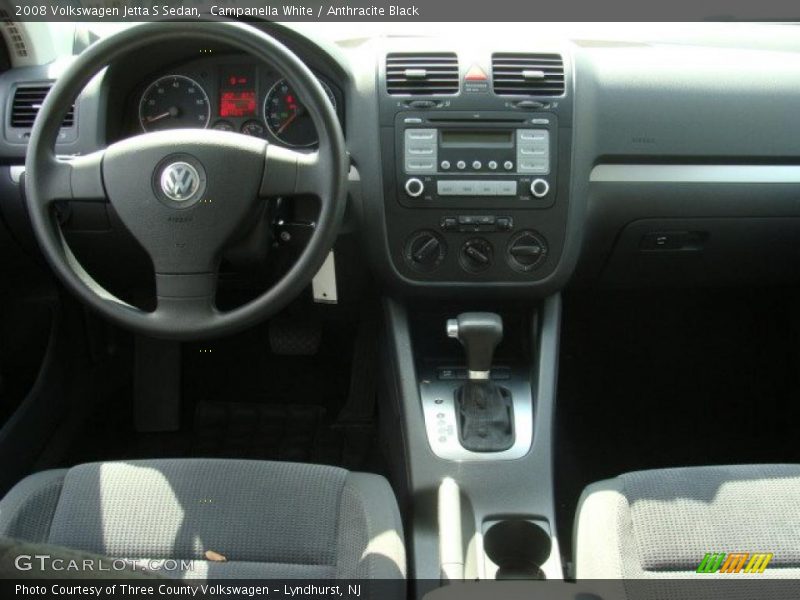 Campanella White / Anthracite Black 2008 Volkswagen Jetta S Sedan