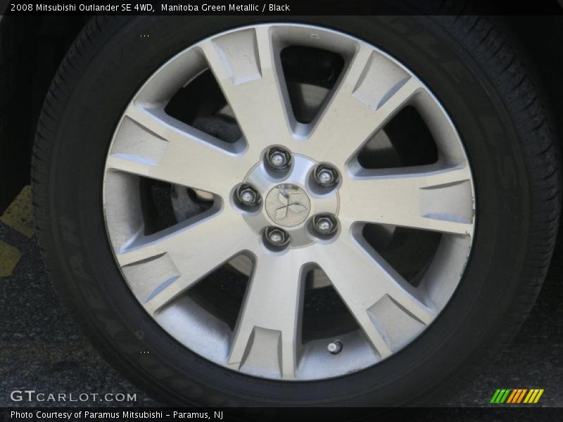 Manitoba Green Metallic / Black 2008 Mitsubishi Outlander SE 4WD
