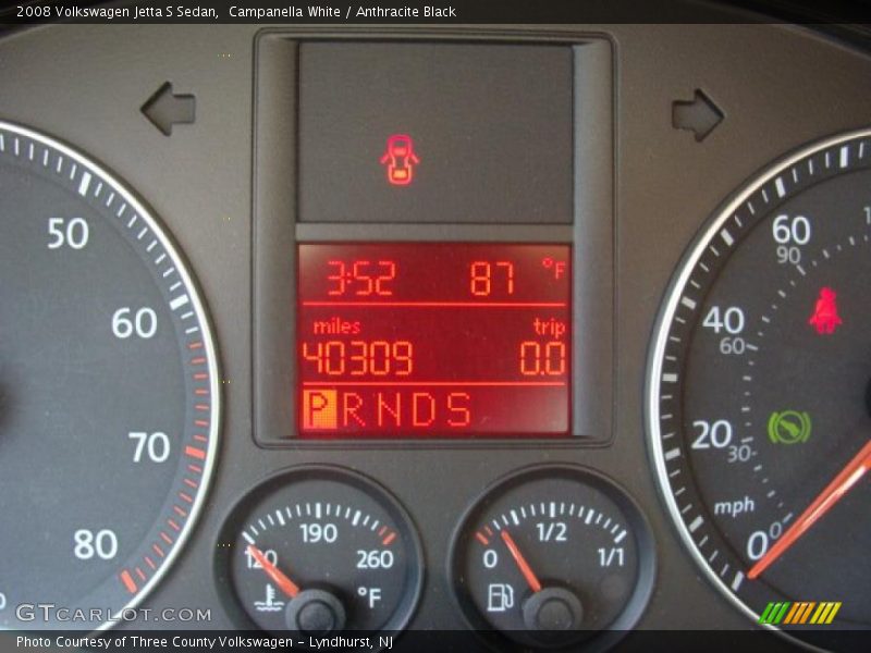 Campanella White / Anthracite Black 2008 Volkswagen Jetta S Sedan