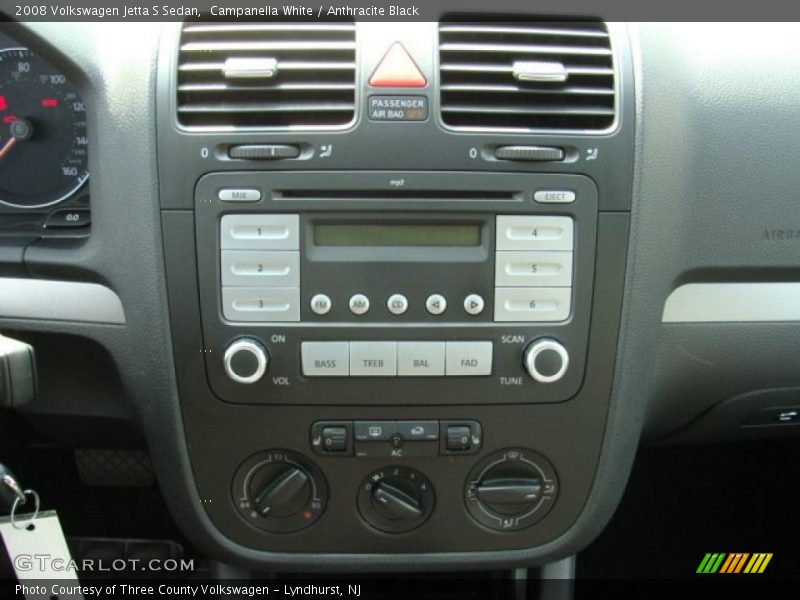 Campanella White / Anthracite Black 2008 Volkswagen Jetta S Sedan