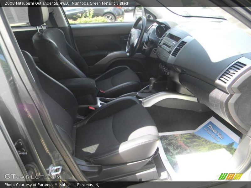 Manitoba Green Metallic / Black 2008 Mitsubishi Outlander SE 4WD