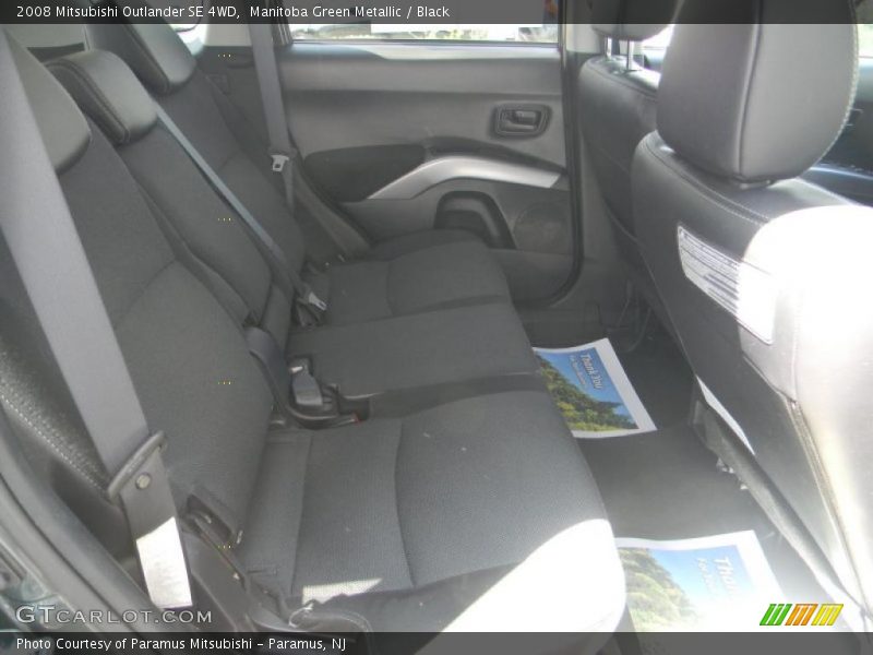 Manitoba Green Metallic / Black 2008 Mitsubishi Outlander SE 4WD