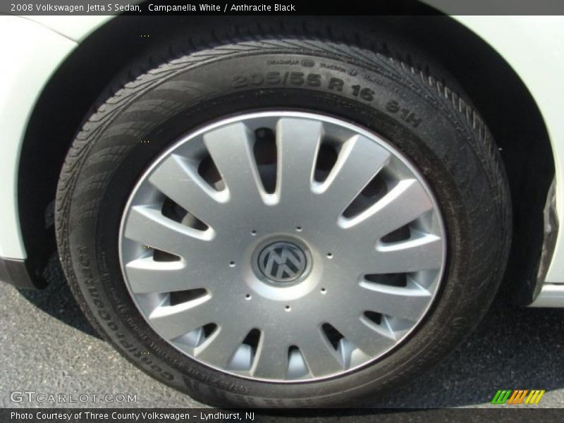 Campanella White / Anthracite Black 2008 Volkswagen Jetta S Sedan