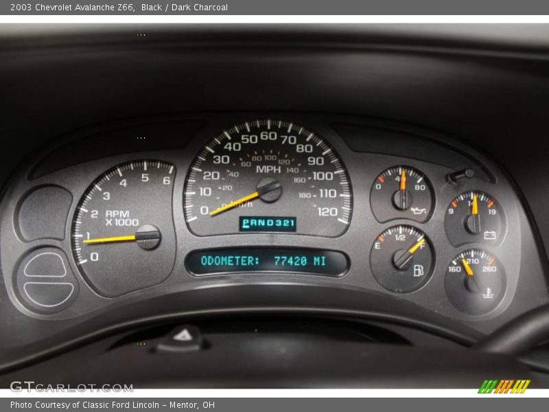 Black / Dark Charcoal 2003 Chevrolet Avalanche Z66