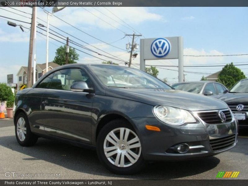 Island Grey Metallic / Cornsilk Beige 2008 Volkswagen Eos 2.0T