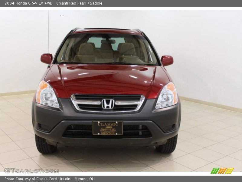 Chianti Red Pearl / Saddle 2004 Honda CR-V EX 4WD