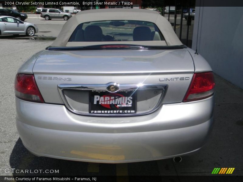 Bright Silver Metallic / Taupe 2004 Chrysler Sebring Limited Convertible
