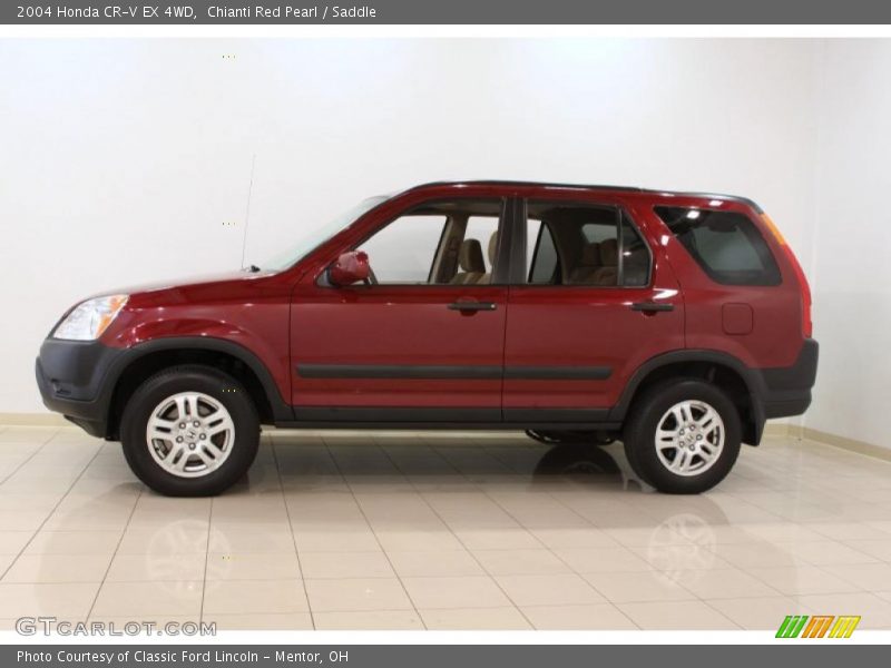 Chianti Red Pearl / Saddle 2004 Honda CR-V EX 4WD