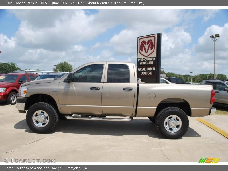 Light Khaki Metallic / Medium Slate Gray 2009 Dodge Ram 2500 ST Quad Cab 4x4