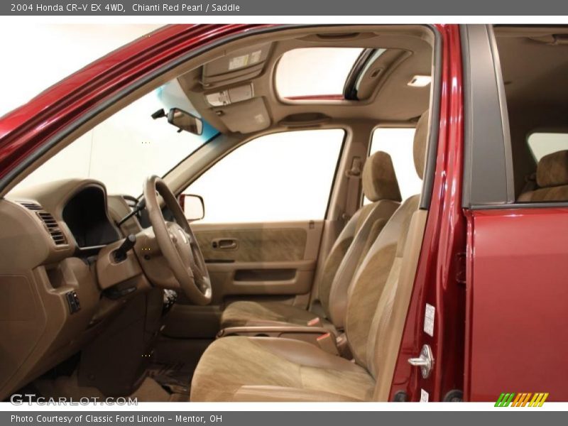 Chianti Red Pearl / Saddle 2004 Honda CR-V EX 4WD