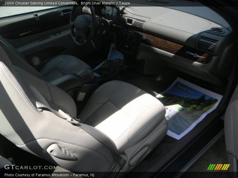 Bright Silver Metallic / Taupe 2004 Chrysler Sebring Limited Convertible