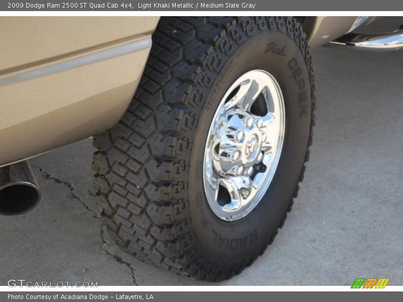 Light Khaki Metallic / Medium Slate Gray 2009 Dodge Ram 2500 ST Quad Cab 4x4