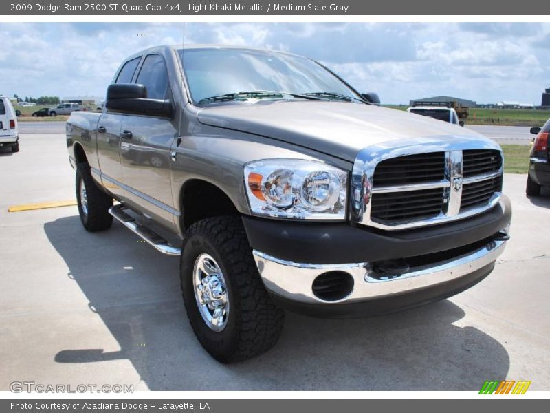 Light Khaki Metallic / Medium Slate Gray 2009 Dodge Ram 2500 ST Quad Cab 4x4