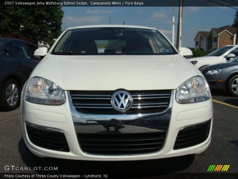 Campanella White / Pure Beige 2007 Volkswagen Jetta Wolfsburg Edition Sedan