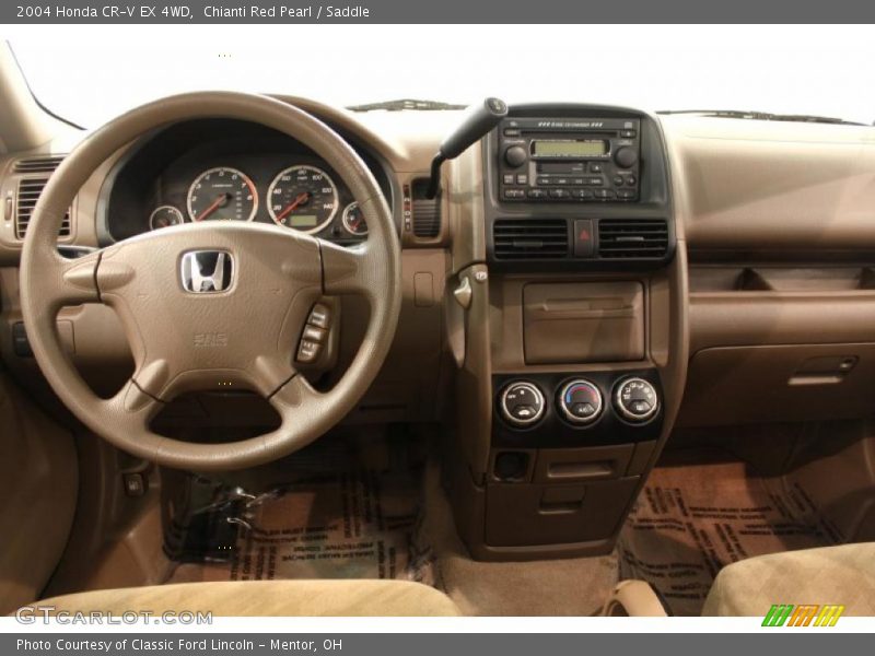 Chianti Red Pearl / Saddle 2004 Honda CR-V EX 4WD