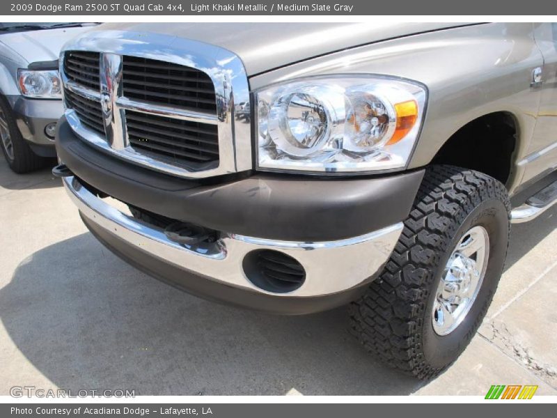 Light Khaki Metallic / Medium Slate Gray 2009 Dodge Ram 2500 ST Quad Cab 4x4
