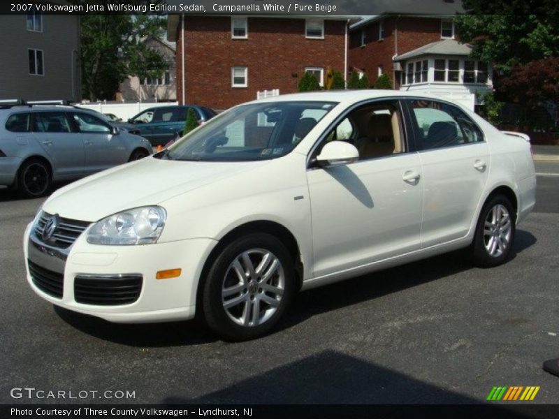 Campanella White / Pure Beige 2007 Volkswagen Jetta Wolfsburg Edition Sedan