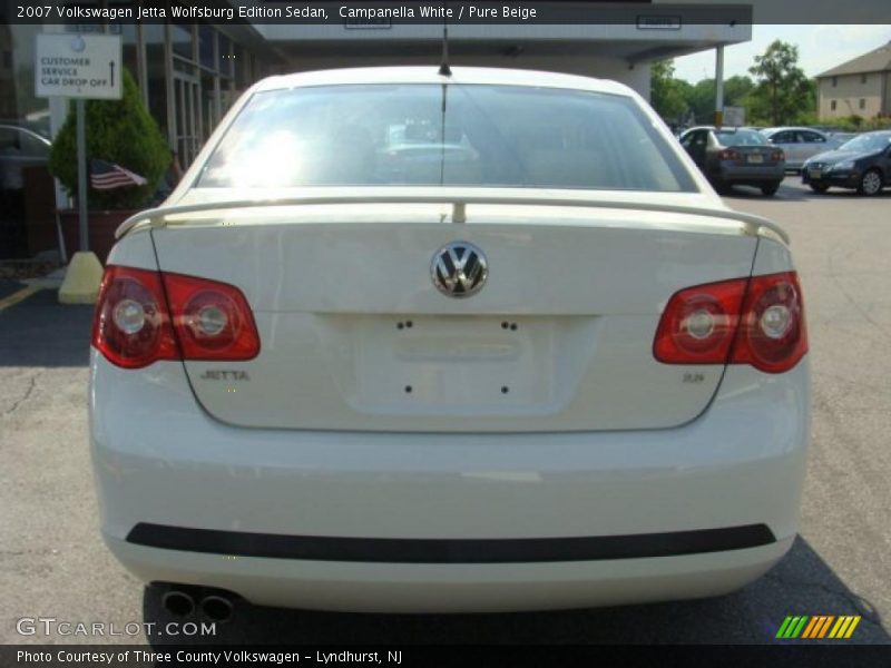 Campanella White / Pure Beige 2007 Volkswagen Jetta Wolfsburg Edition Sedan