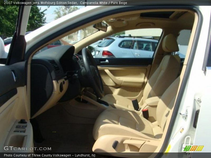 Campanella White / Pure Beige 2007 Volkswagen Jetta Wolfsburg Edition Sedan