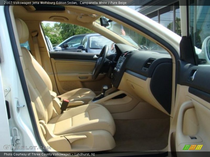 Campanella White / Pure Beige 2007 Volkswagen Jetta Wolfsburg Edition Sedan