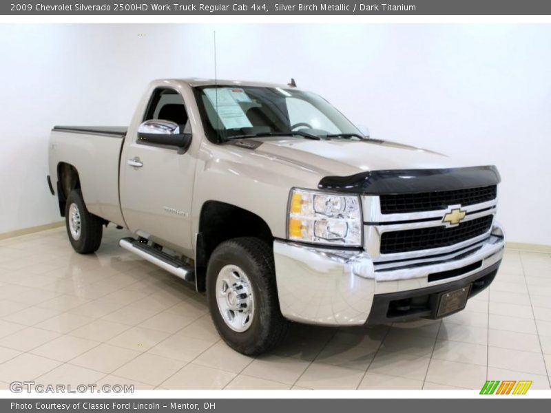 Silver Birch Metallic / Dark Titanium 2009 Chevrolet Silverado 2500HD Work Truck Regular Cab 4x4