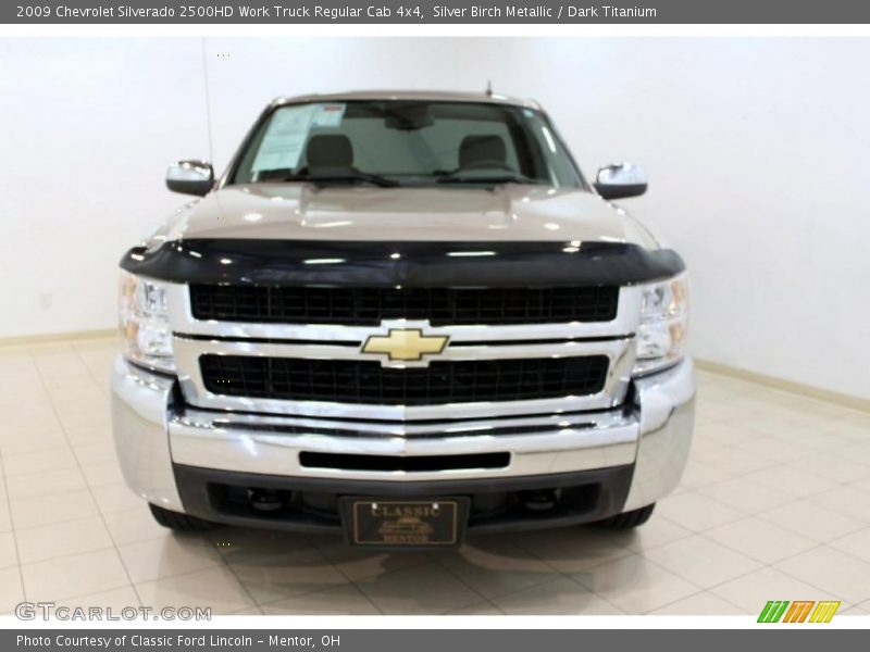 Silver Birch Metallic / Dark Titanium 2009 Chevrolet Silverado 2500HD Work Truck Regular Cab 4x4