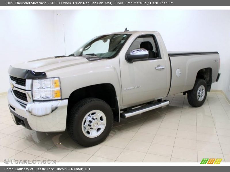 Silver Birch Metallic / Dark Titanium 2009 Chevrolet Silverado 2500HD Work Truck Regular Cab 4x4