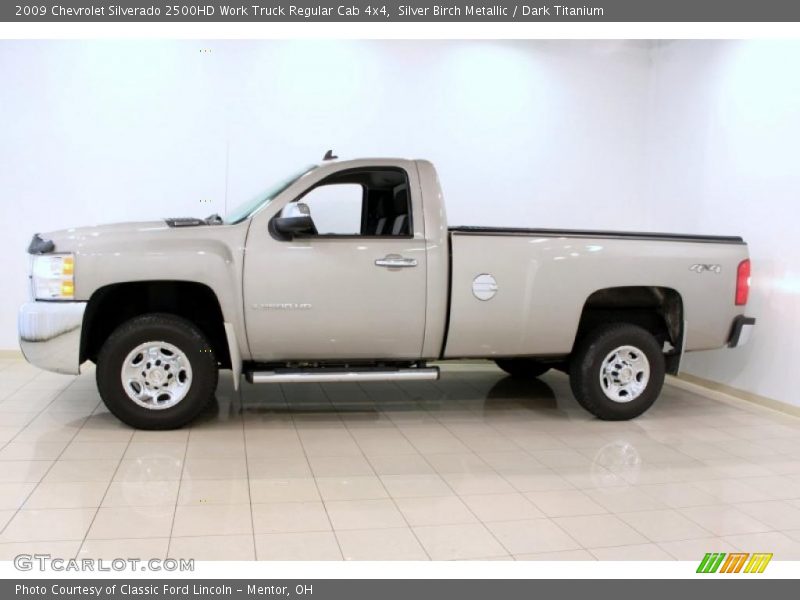 Silver Birch Metallic / Dark Titanium 2009 Chevrolet Silverado 2500HD Work Truck Regular Cab 4x4