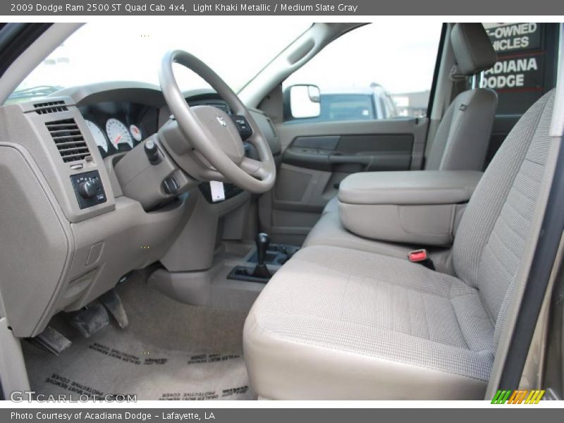 Light Khaki Metallic / Medium Slate Gray 2009 Dodge Ram 2500 ST Quad Cab 4x4