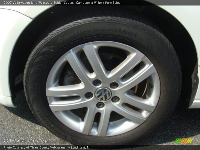 Campanella White / Pure Beige 2007 Volkswagen Jetta Wolfsburg Edition Sedan