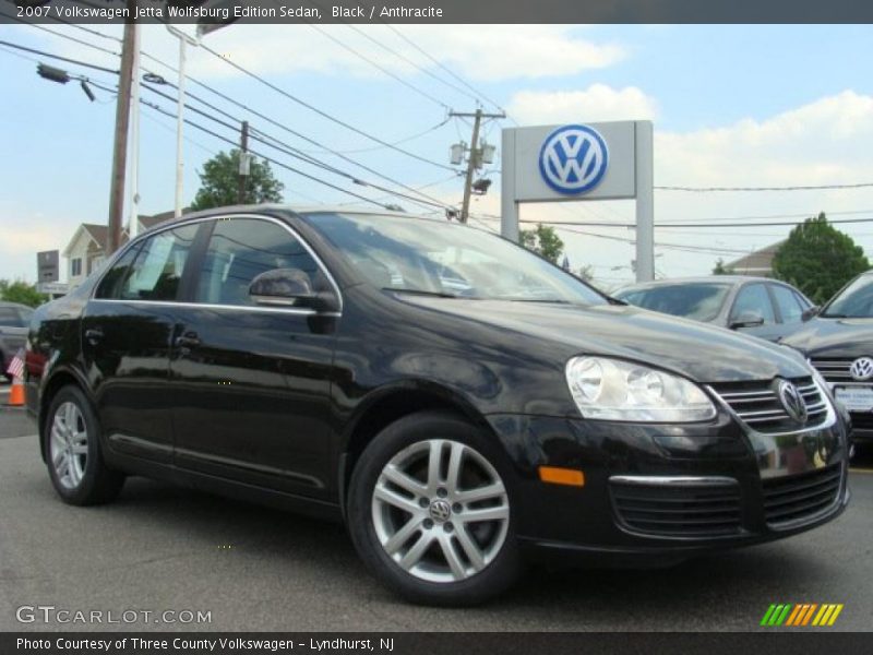Black / Anthracite 2007 Volkswagen Jetta Wolfsburg Edition Sedan
